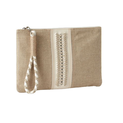 Linen Clutch Bag