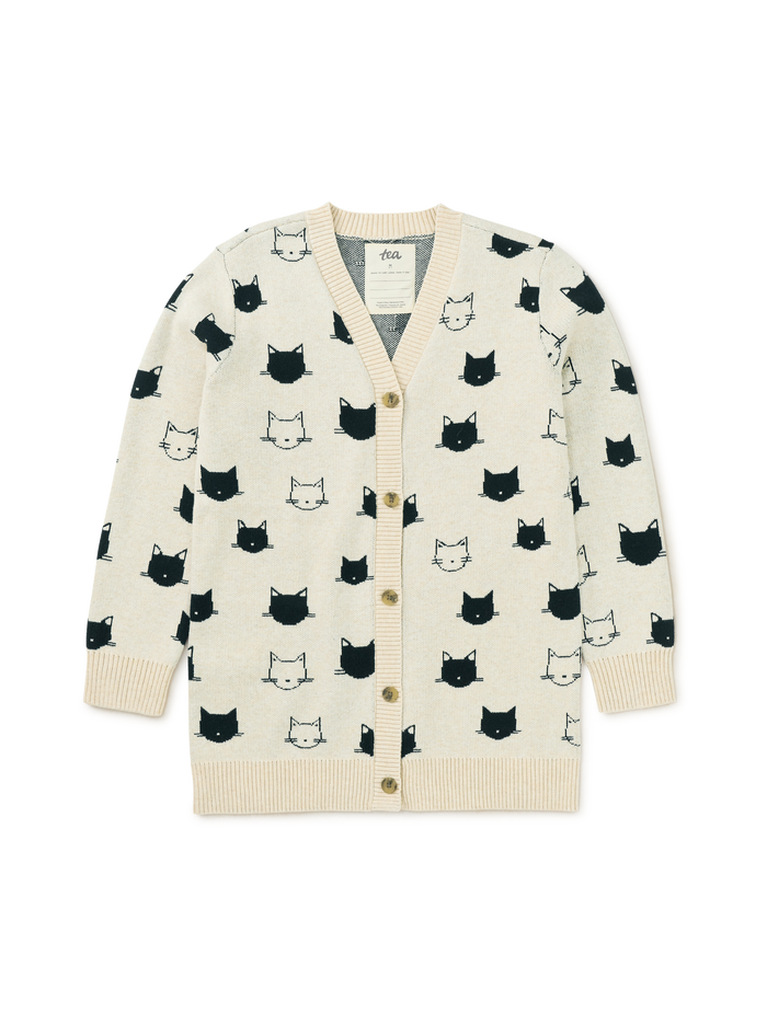 Long Iconic Cat Cardigan