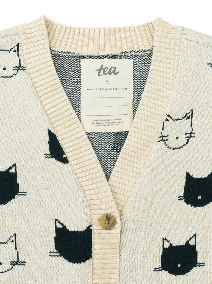 Long Iconic Cat Cardigan