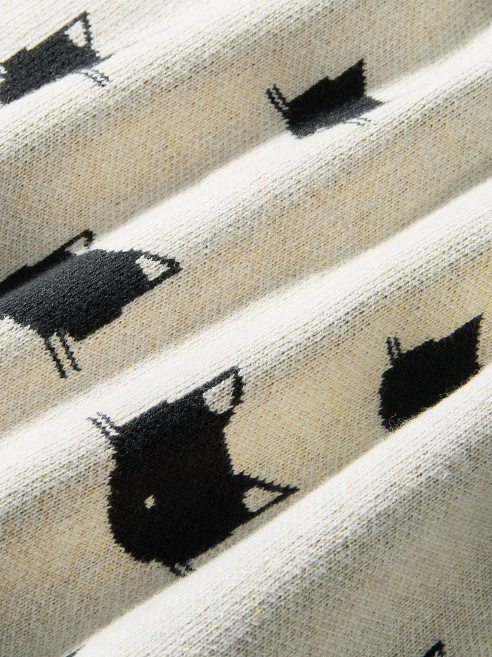 Long Iconic Cat Cardigan