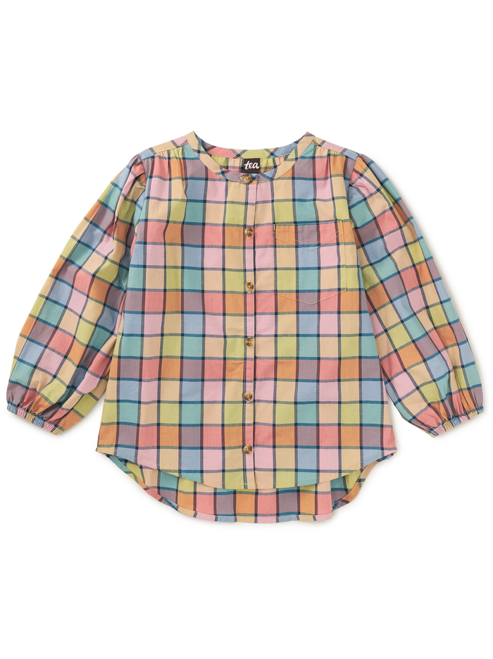 Long Sleeve Button-Up Tunic