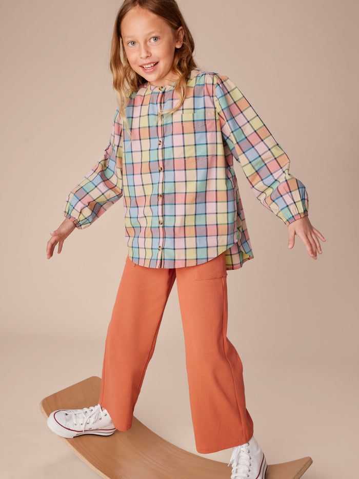 Long Sleeve Button-Up Tunic
