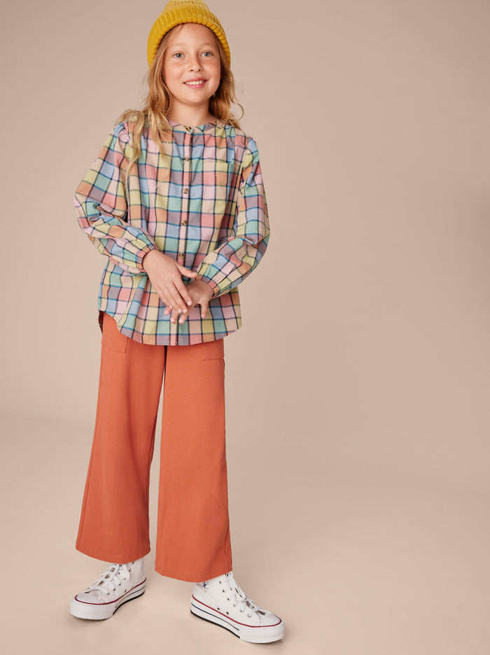 Long Sleeve Button-Up Tunic