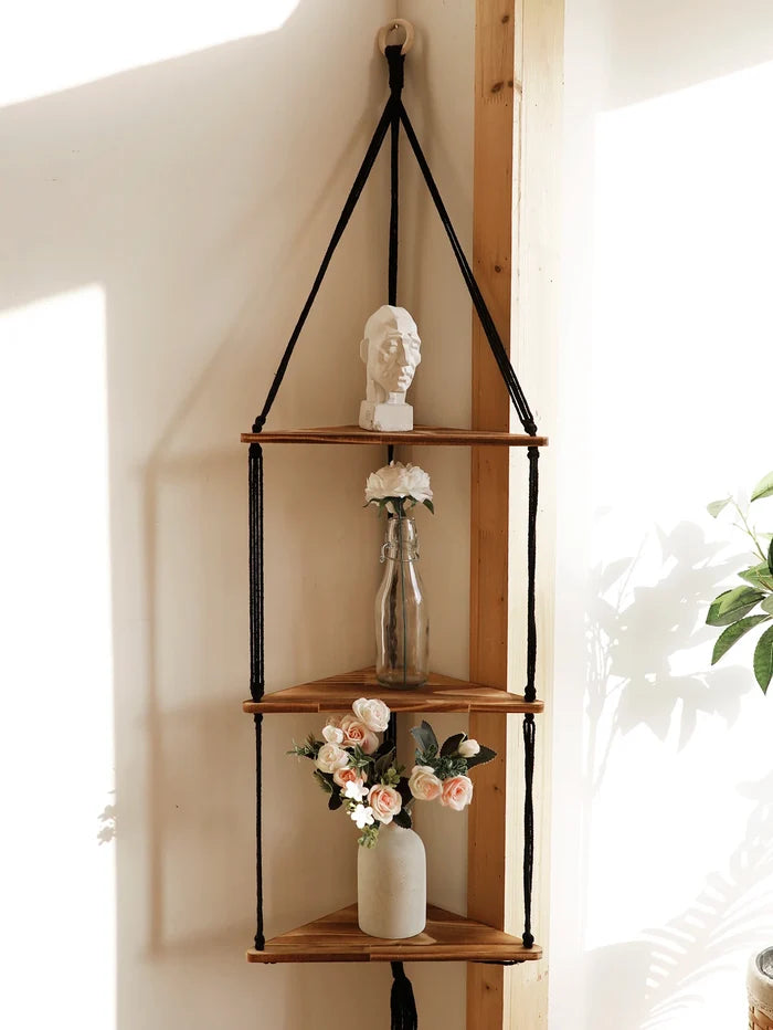 Macrame Floating Wall Shelf