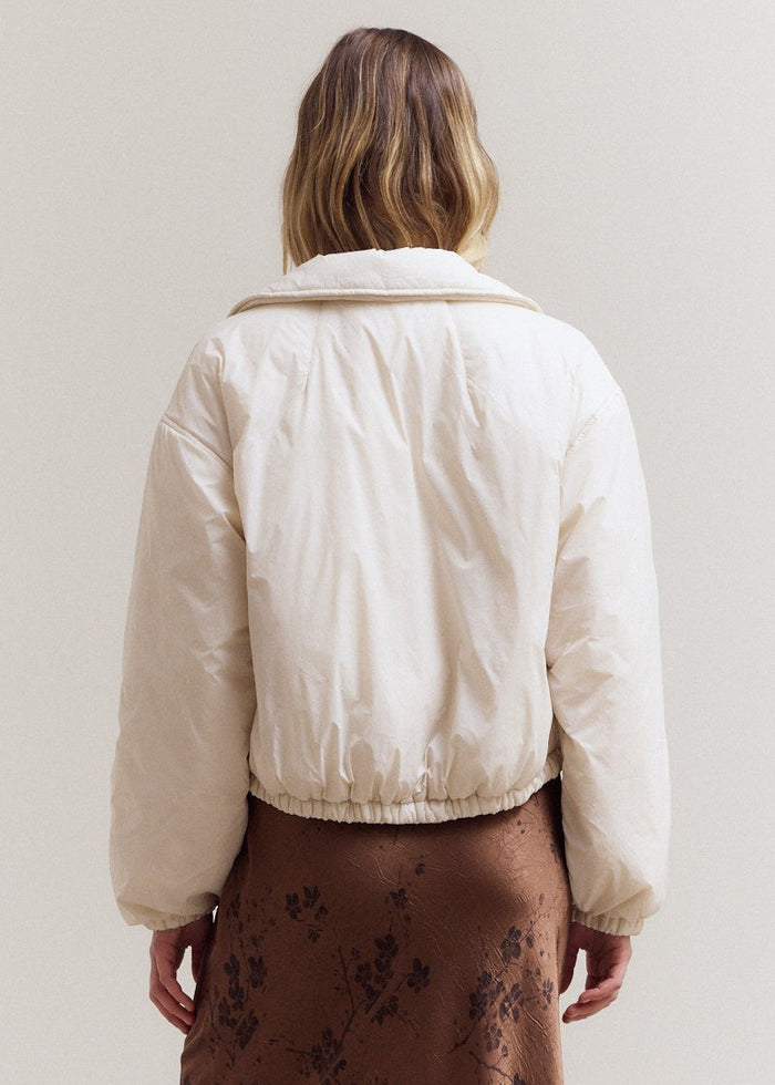 ECRU BOMBER JACKET