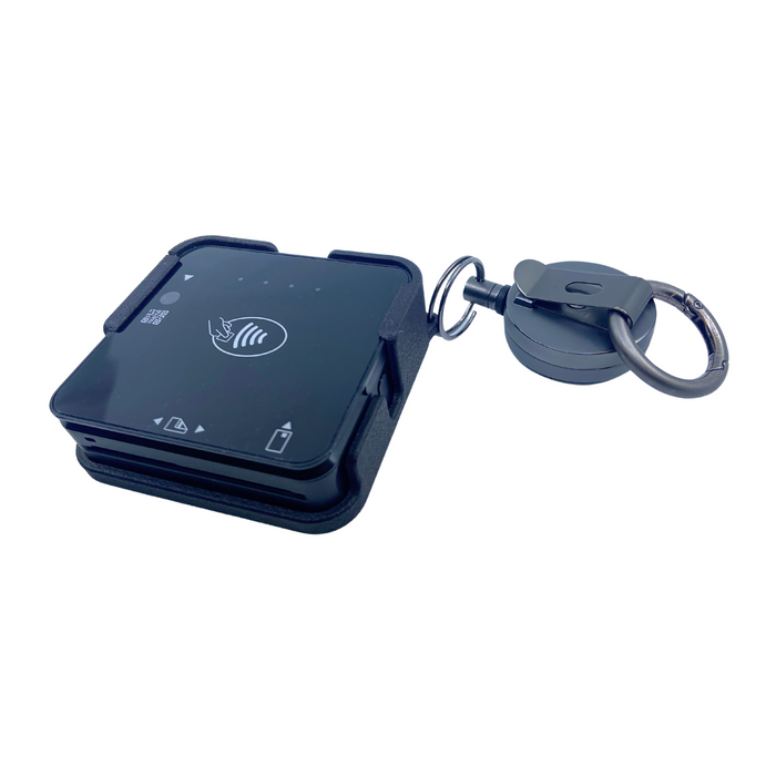 MagTek Dynaflex II Go reader holding accessory with belt clip