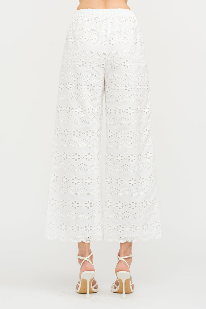SOFIE THE LABEL BIARRITZ EMBROIDERED PANTS COTTON