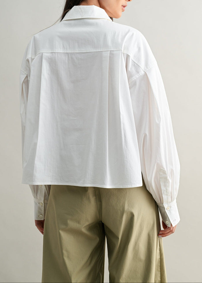 WHITE COLLARED SHIRT