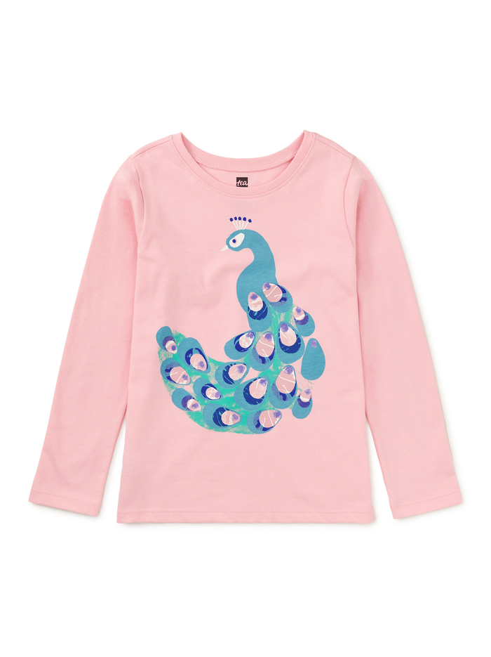Marbled Peacock Graphic Tee