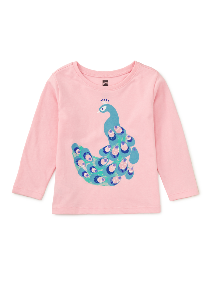 Marbled Peacock Graphic Tee