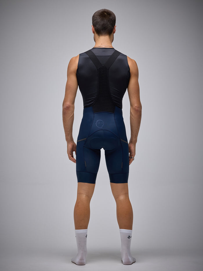MEN'S ESSNTL CARGO BIB SHORTS - NAVY