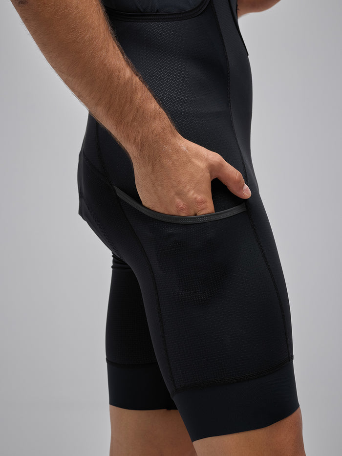 MEN'S MC CARGO BIB SHORTS - BLACK