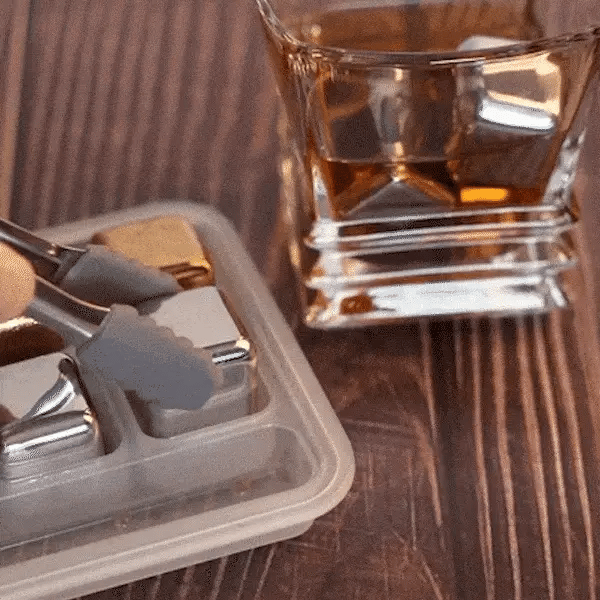 Metal Reusable Beverage Chiller Cubes - Set of 8 Pieces