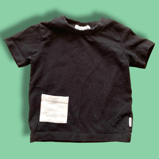 Miles the Label Black Tee 6m
