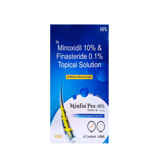 Minfin Pro 10% Topical Solution, 60 ml
