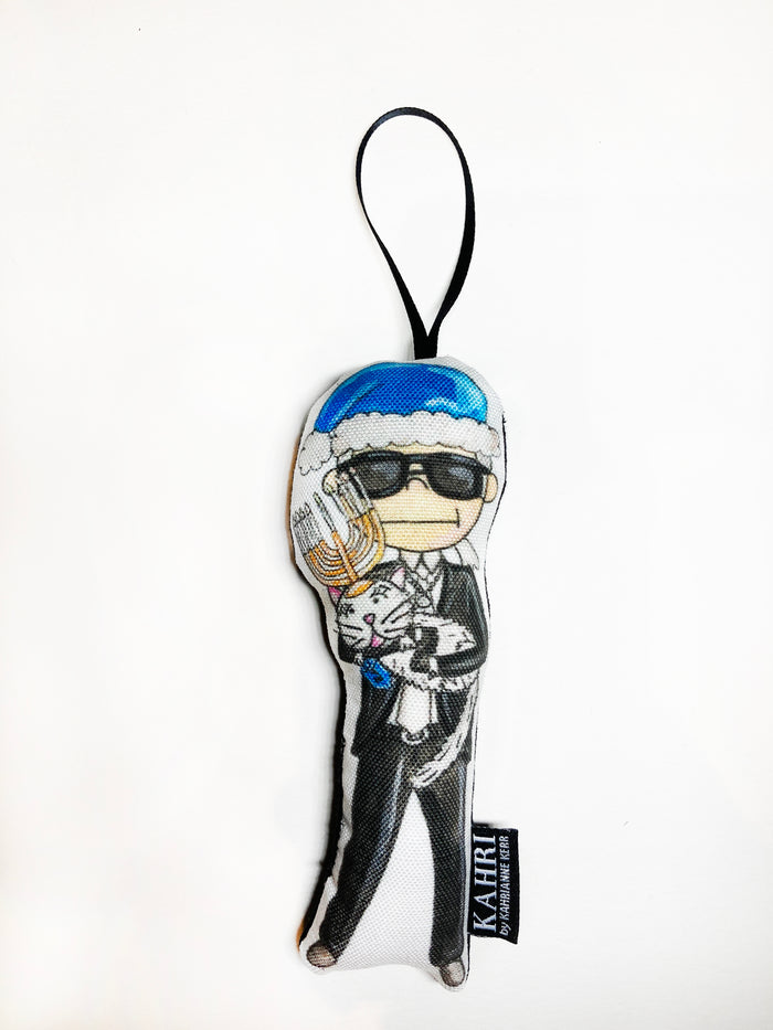 Mini Hanukkah Karl Doll Ornament