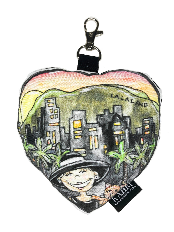 Mini LA Heart Bag Charm