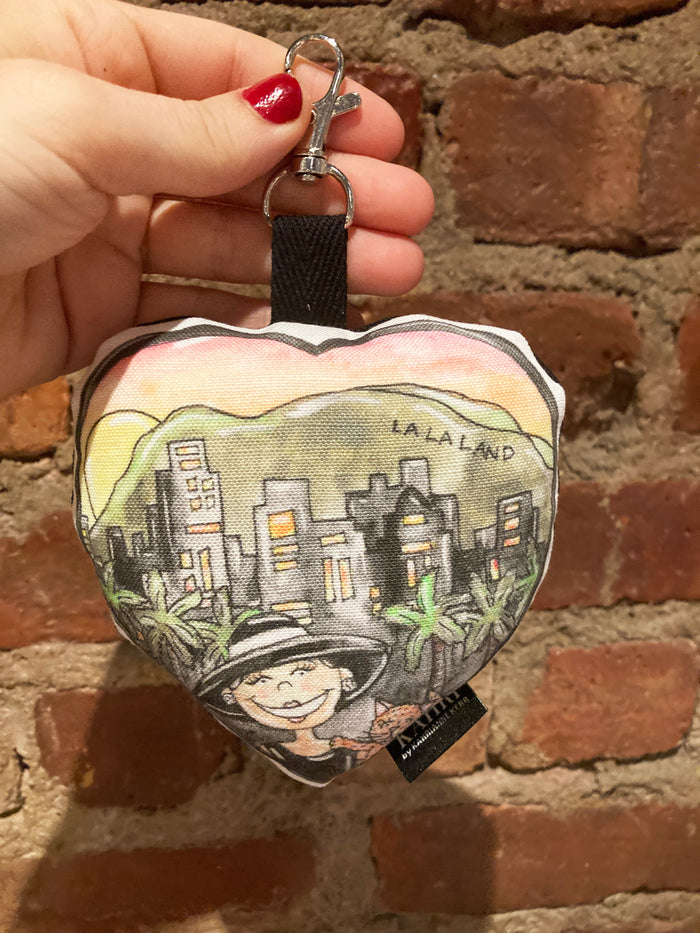 Mini LA Heart Bag Charm