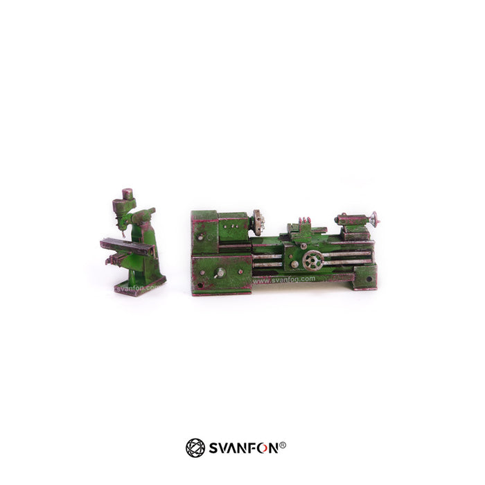 Miniature lathe model and miniature milling machine model