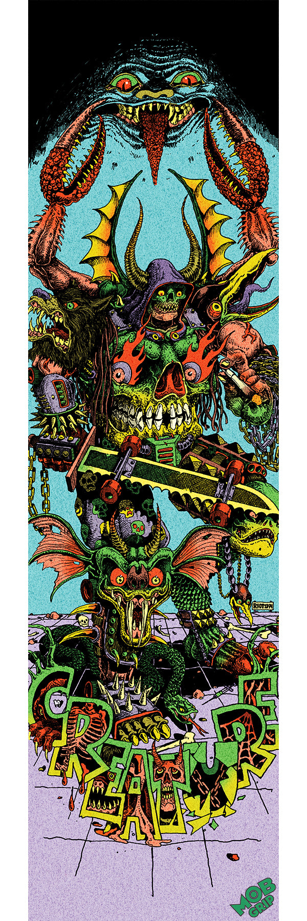 MOB X CREATURE RIOT 1394 HALLUCINATION TAPE SHEET (9IN X 33IN)