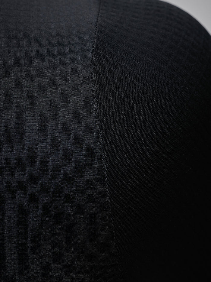 MODERN CLASSIC LS THERMAL GRID JERSEY - BLACK