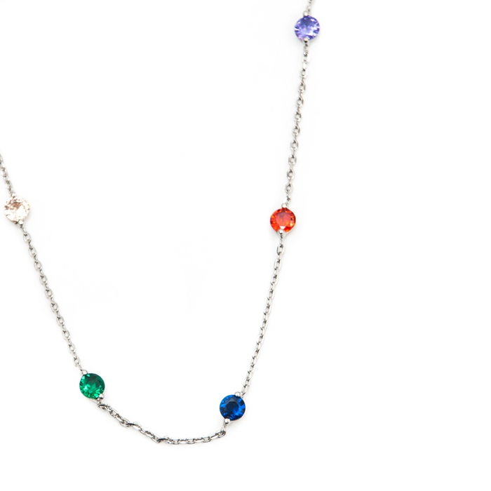 Necklace Colored Zirconia