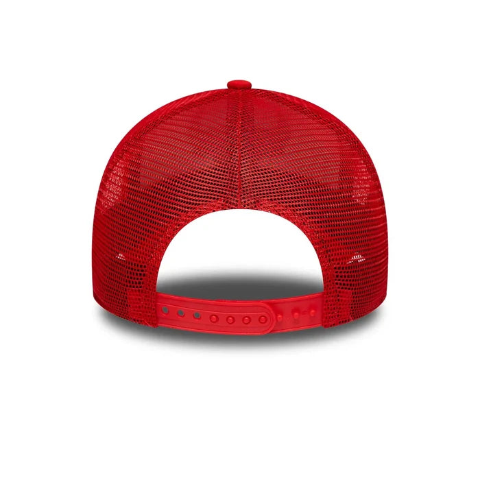 NEW ERA Chicago Bulls NBA Side Patch Red 9FORTY A-Frame Trucker Adjustable Cap