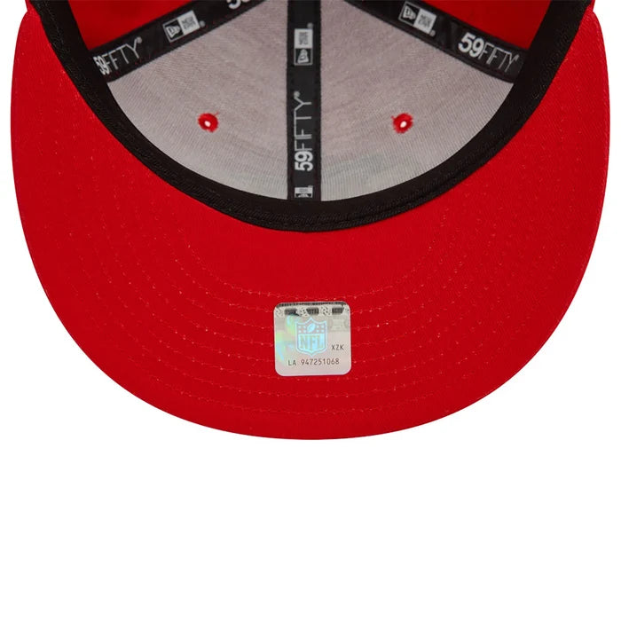 New Era Kansas City Chiefs NFL Official Team Colours Red 59FIFTY Fitted Cap