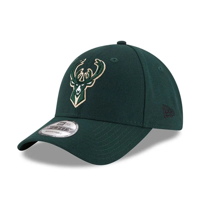 NEW ERA Milwaukee Bucks The League Green 9FORTY Adjustable Cap
