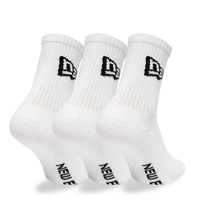 NEW ERA New Era Flag 3 Pack Crew White Sock