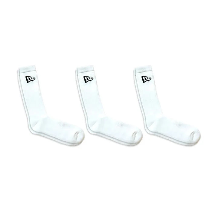 NEW ERA New Era Flag 3 Pack Crew White Sock