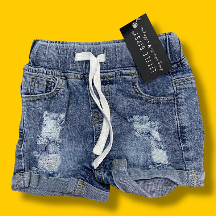 NWT Little Bipsy Denim Shorts 6-12m