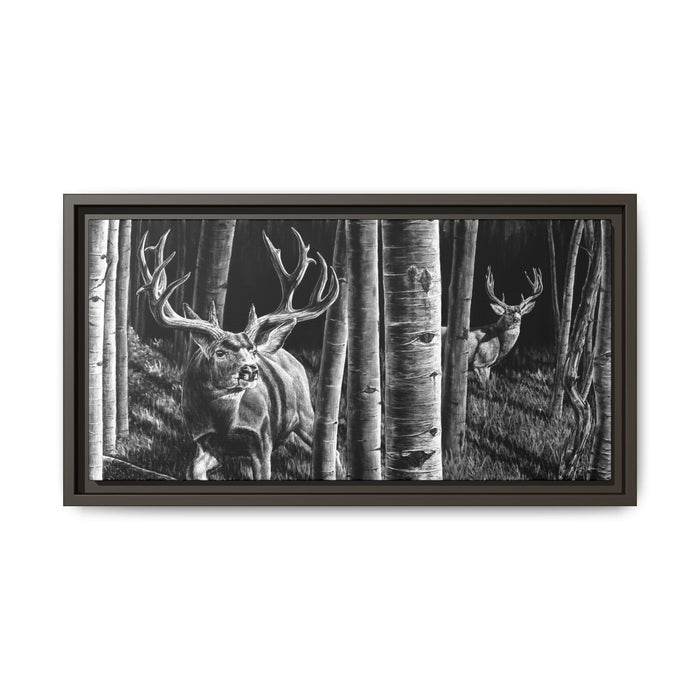 "Out of the Shadows" Framed Canvas