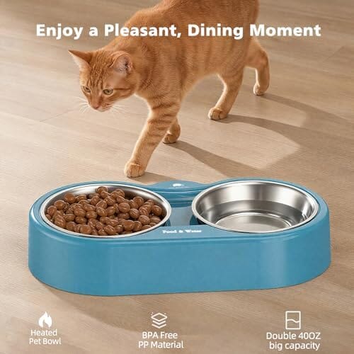 Outdoor Heated Dog Bowl Provides Drinkable Water & Food in Winter Dog Bowls & Feeders Pet Clever