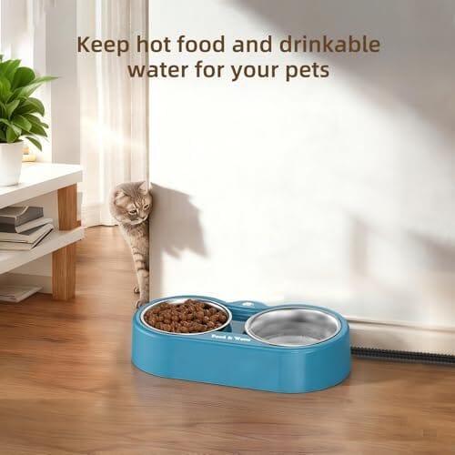 Outdoor Heated Dog Bowl Provides Drinkable Water & Food in Winter Dog Bowls & Feeders Pet Clever