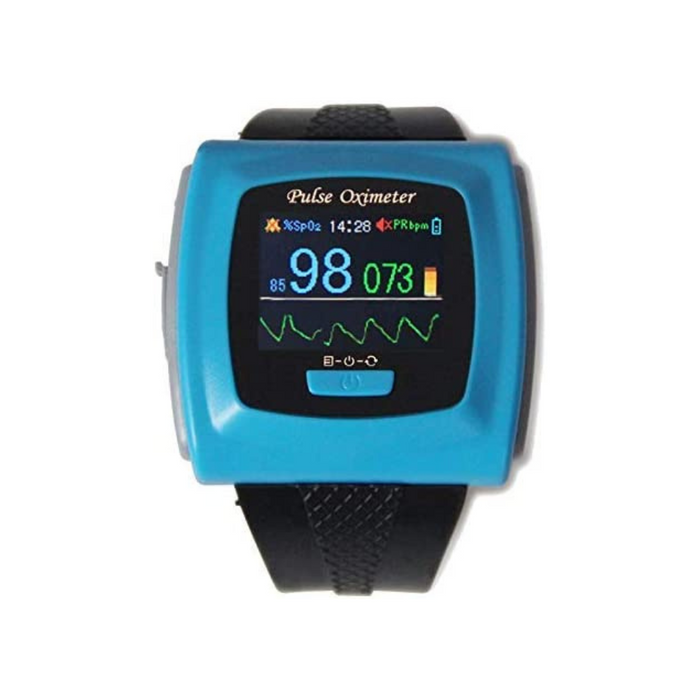Overnight Fingertip Pulse Oximeter Blood Oxygen Monitor Watch