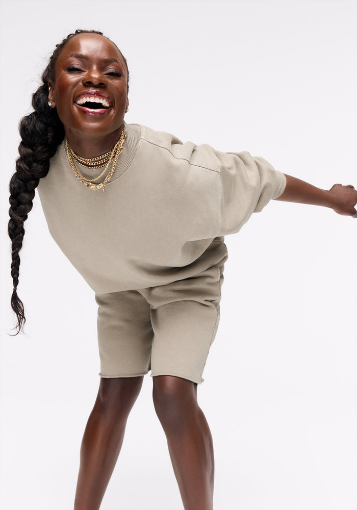 Oversized Mockneck Sweatshirt