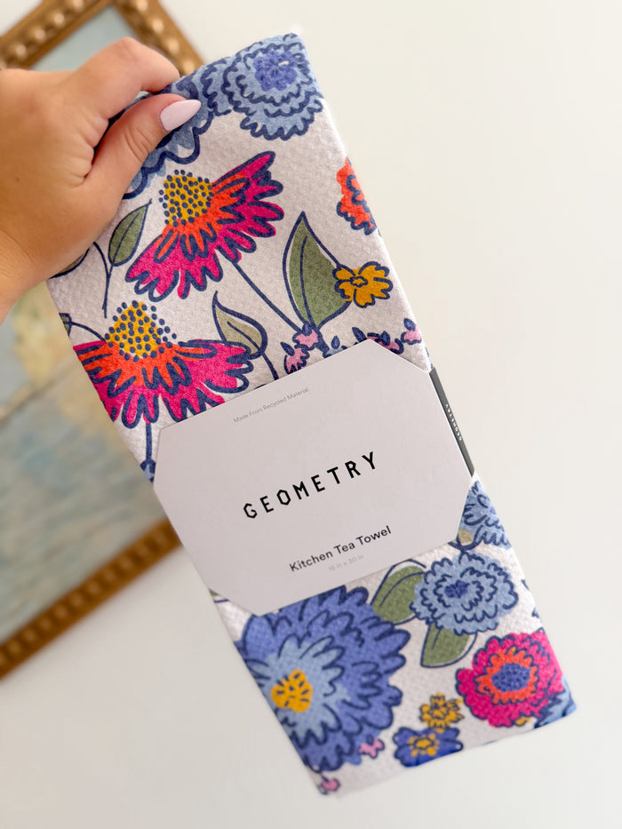 Painterly Meadow Tea Towel