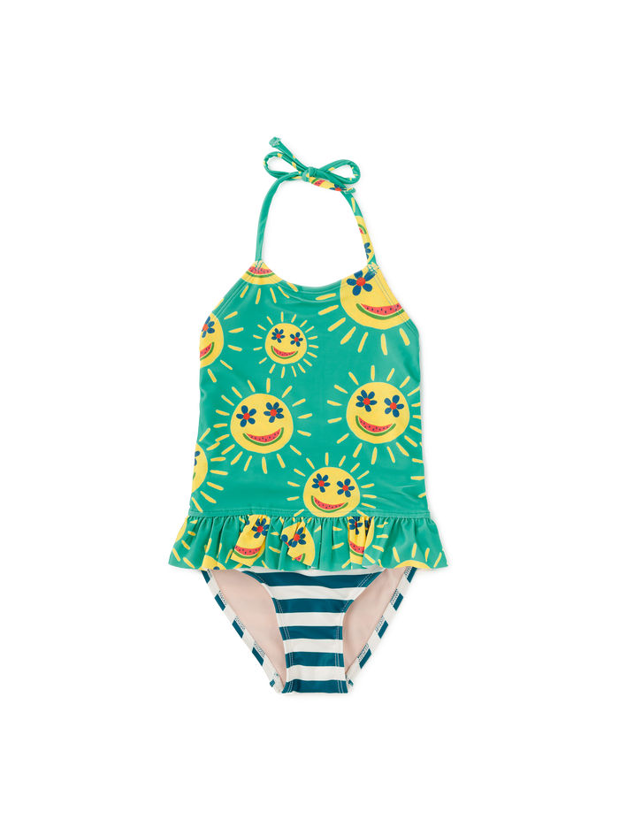 Peplum One-Piece Swimsuit