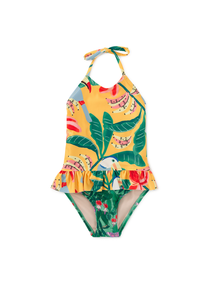 Peplum One-Piece Swimsuit