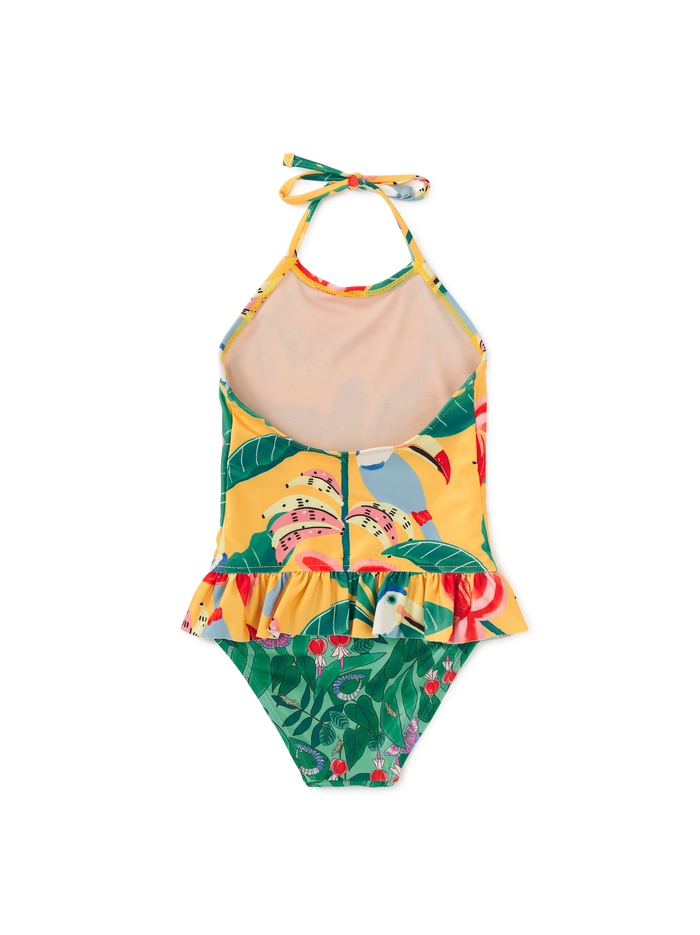 Peplum One-Piece Swimsuit