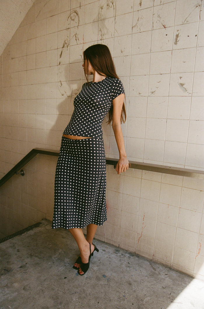 PERFECT T-SHIRT IN DOMINO DOT