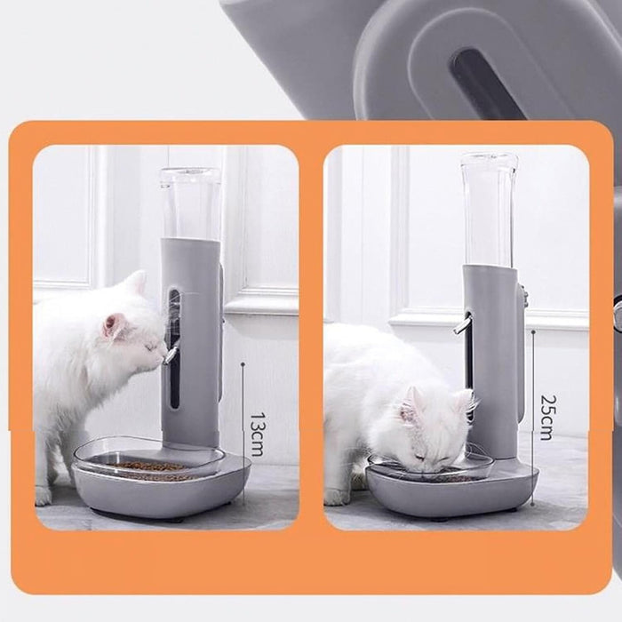 Pet Standing Water Dispenser Cat Dog Standing Bowl with Detachable Pole Dog Bowls & Feeders Pet Clever