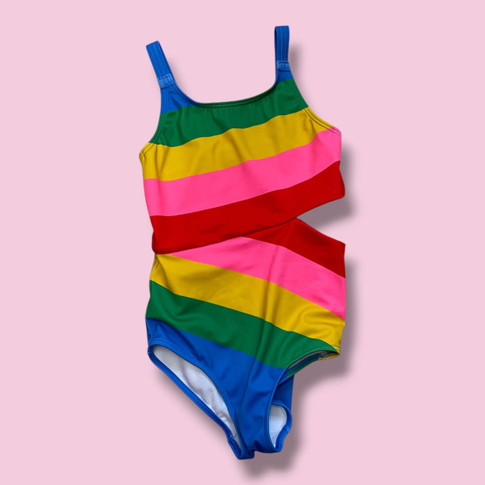 Pink  Mini Boden one piece, 6-7Y