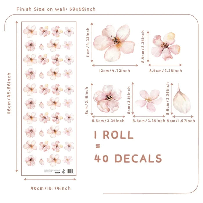 Pink Sakura Wall Decals