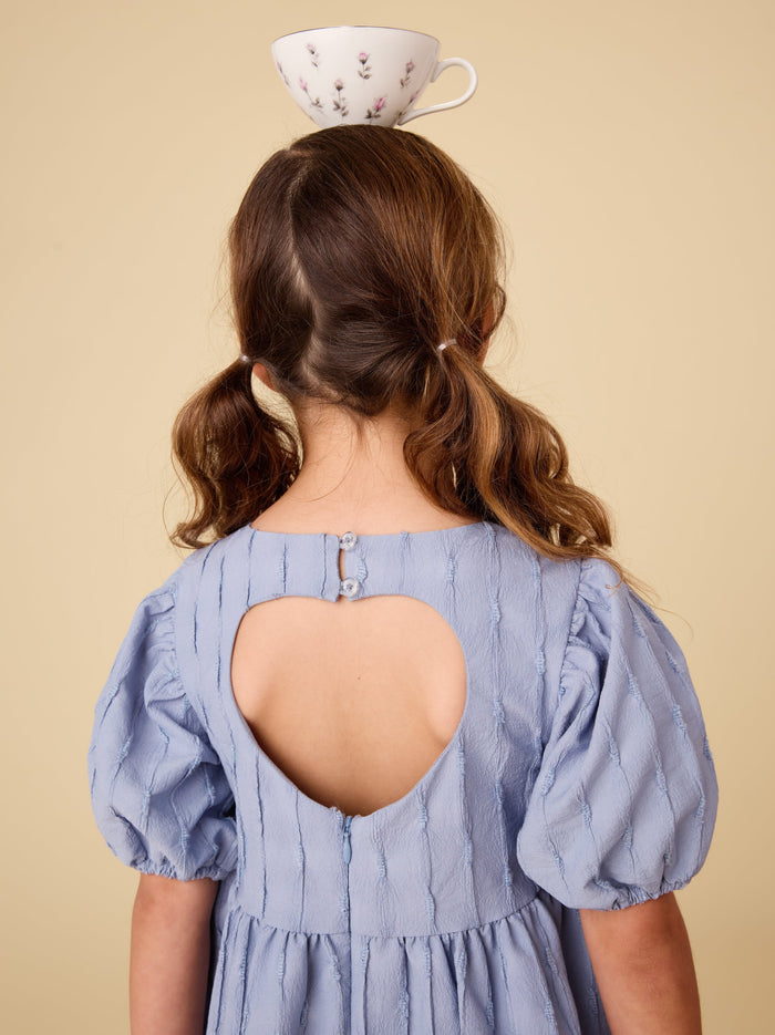 Pleated Heartback Dress