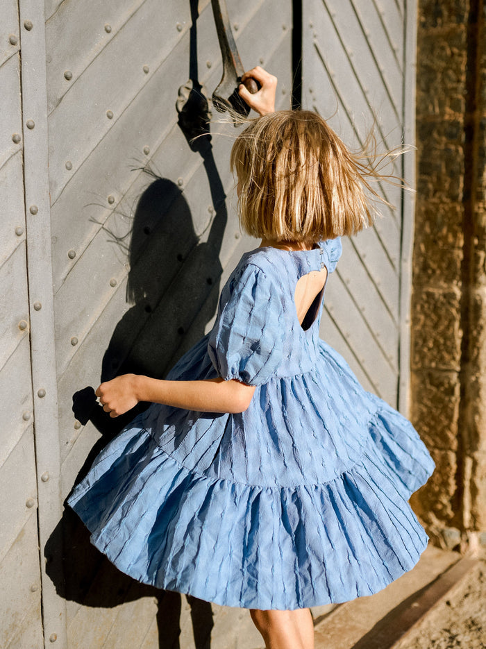 Pleated Heartback Dress