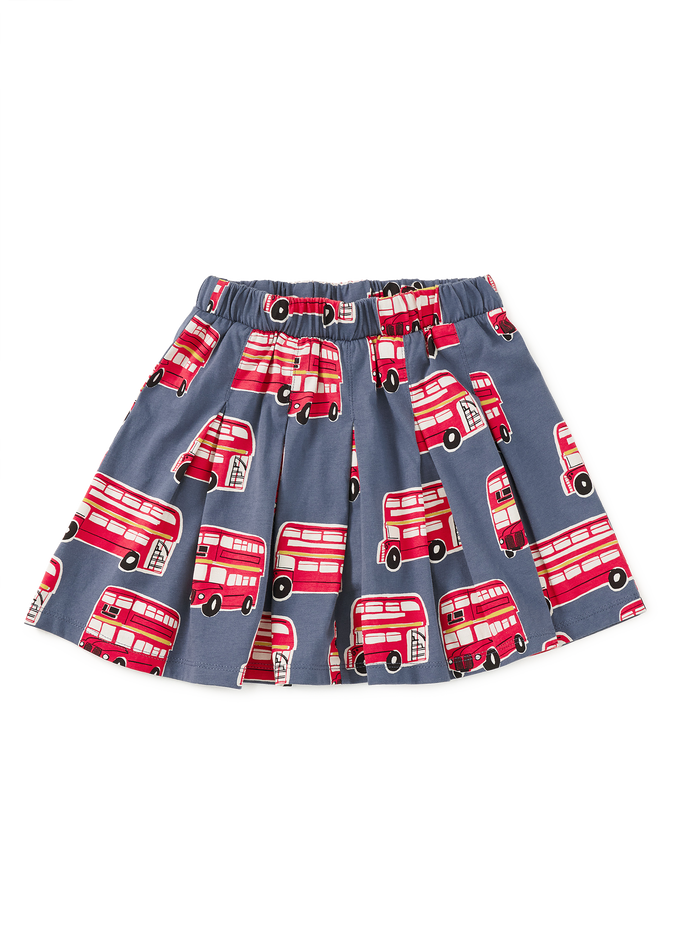 Pleated Jersey Skirt