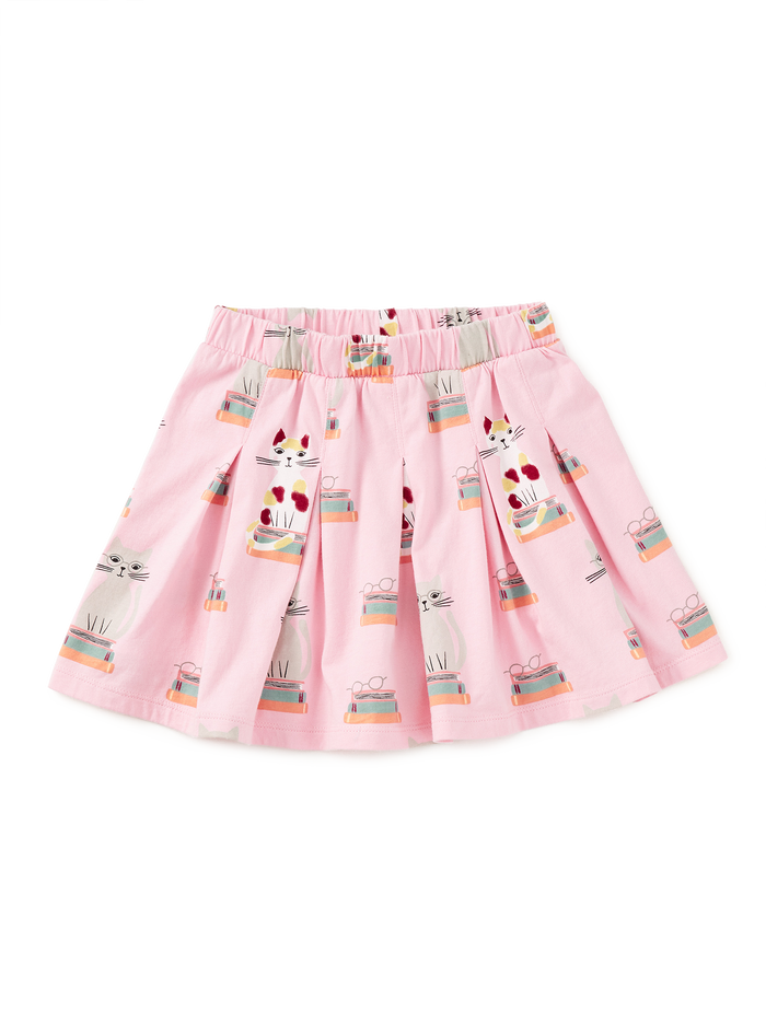 Pleated Jersey Skirt