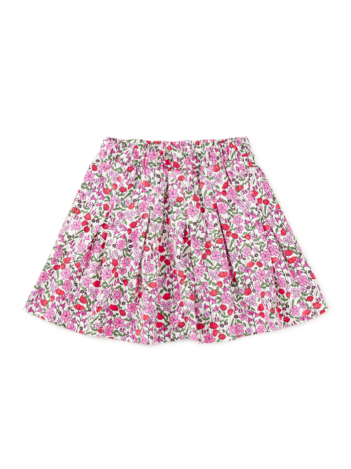 Pleated Jersey Skirt